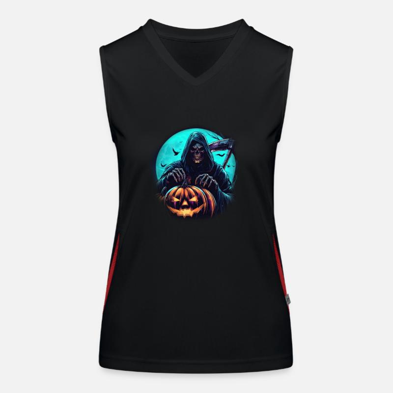 The Pumpkin Reaper Women's Functional Contrast Tank Top