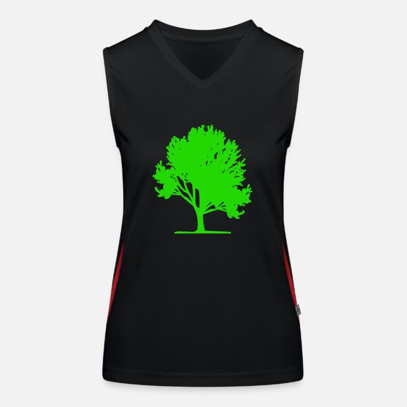 baum Funktionelles Kontrast-Tank Top für Frauen