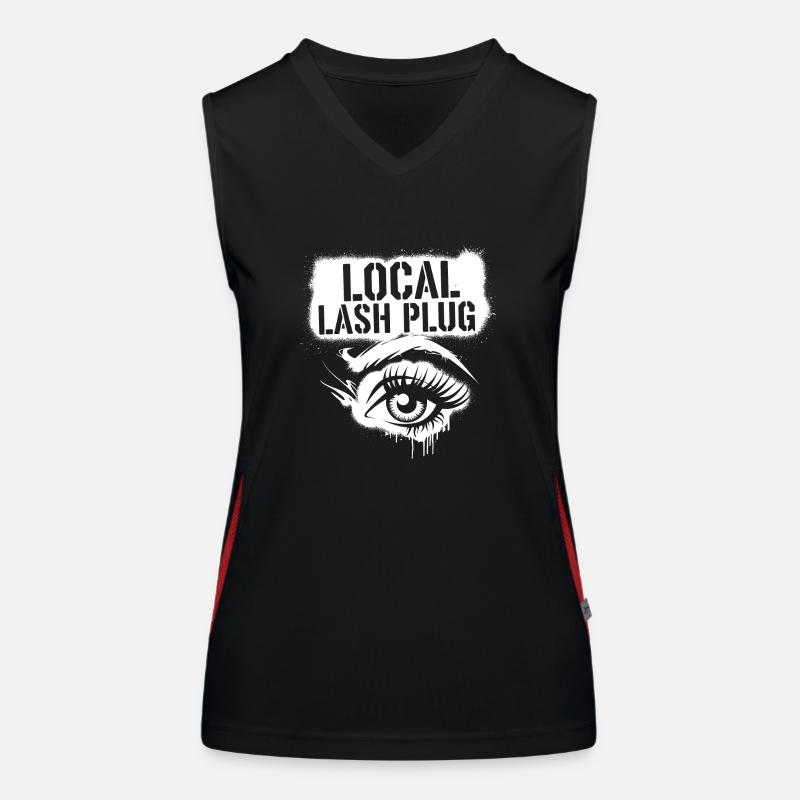 Perfekte Wimpern, dein Style Funktionelles Kontrast-Tank Top für Frauen