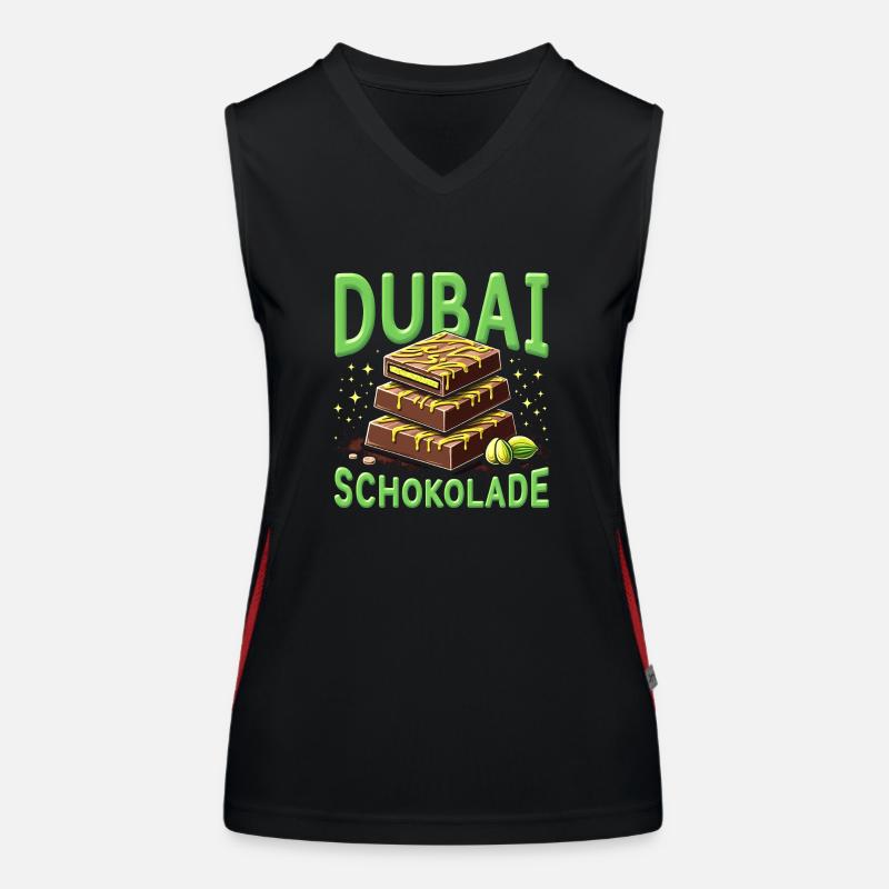 Chocolat de Dubaï - Chocolate Fun Débardeur respirant contrasté Femme