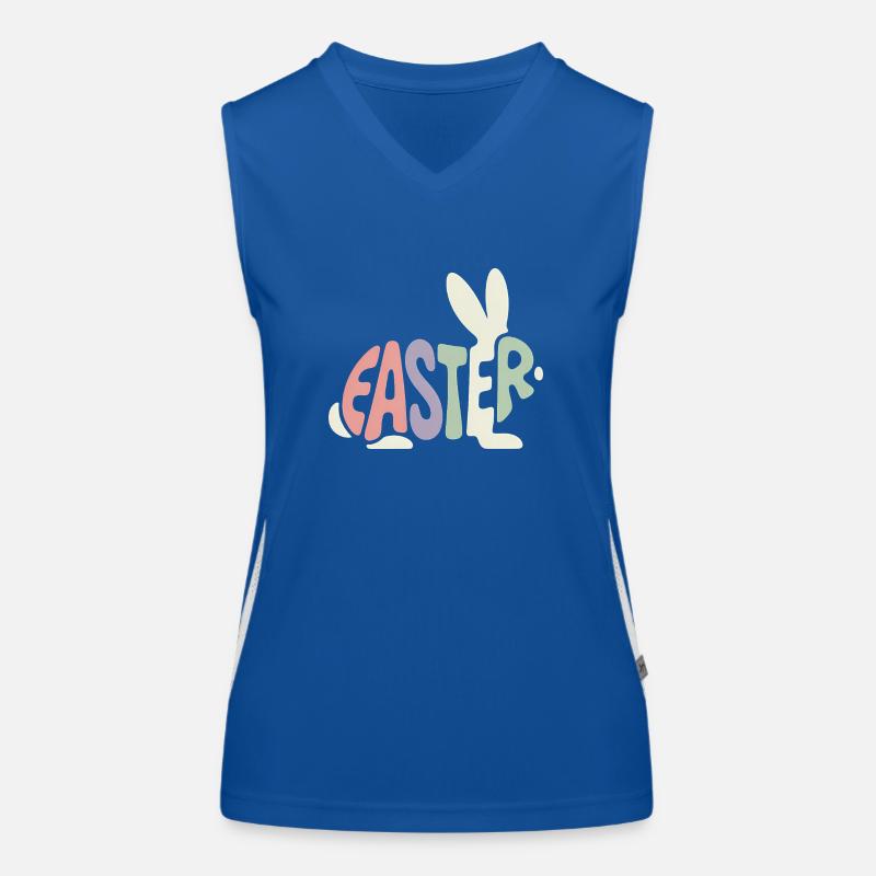 Lapin de Pâques - Logo de Pâques Débardeur respirant contrasté Femme
