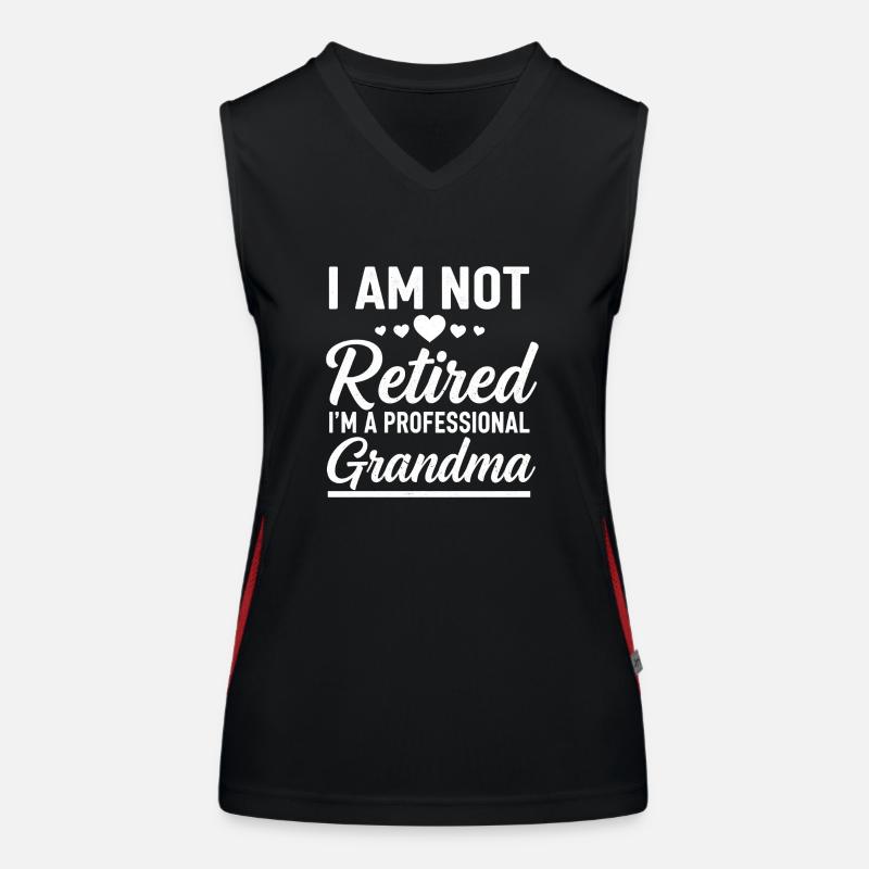Ich bin berufstätige Großmutter Funktionelles Kontrast-Tank Top für Frauen