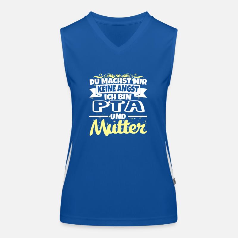 PTA und Mutter - Keine Angst Funktionelles Kontrast-Tank Top für Frauen