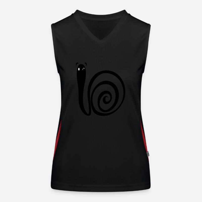 Wurm Funktionelles Kontrast-Tank Top für Frauen