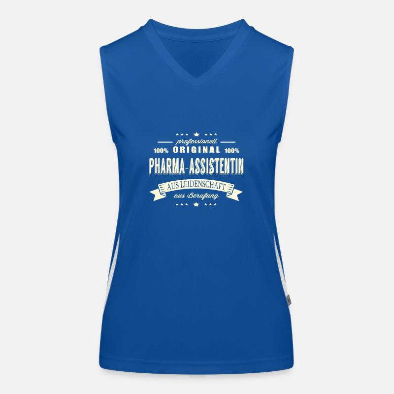 Pharma-Assistentin aus Leidenschaft Funktionelles Kontrast-Tank Top für Frauen