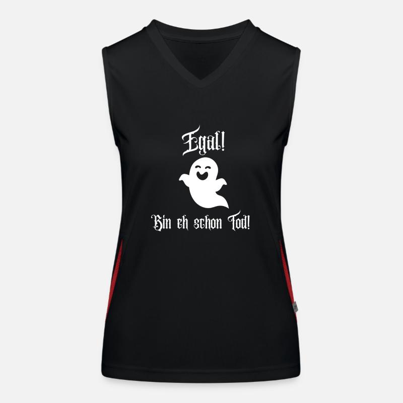 Geist Shirt mit lustigem Spruch Funktionelles Kontrast-Tank Top für Frauen