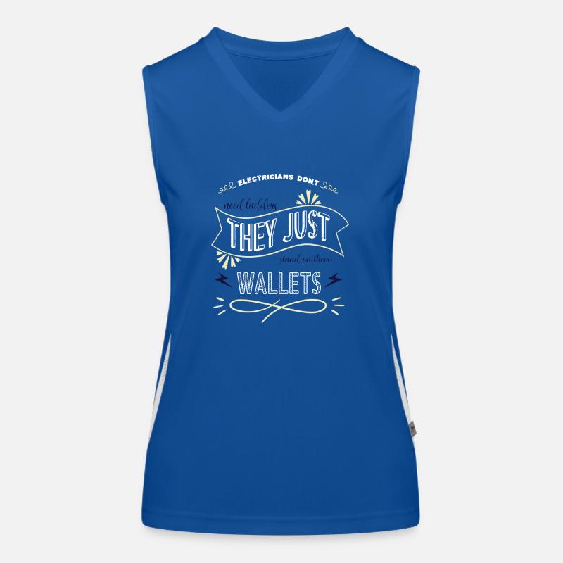 awesome engineer electrical electrician prop Women's Functional Contrast Tank Top