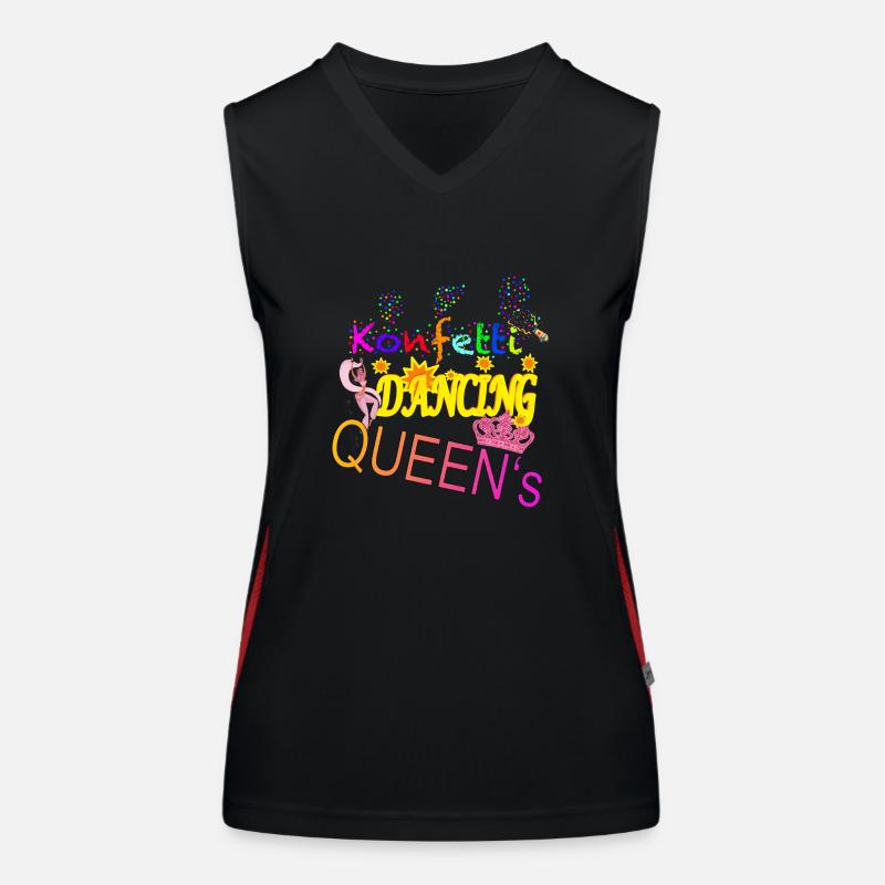 Confetti Dancing Queens Women's Functional Contrast Tank Top