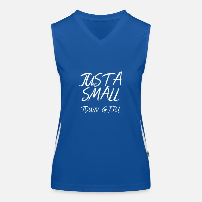 Nur ein kleines Stadtmädchen Funktionelles Kontrast-Tank Top für Frauen