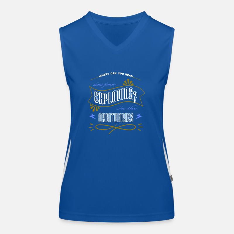 present statement physics quote gift idea gift fun Funktionelles Kontrast-Tank Top für Frauen
