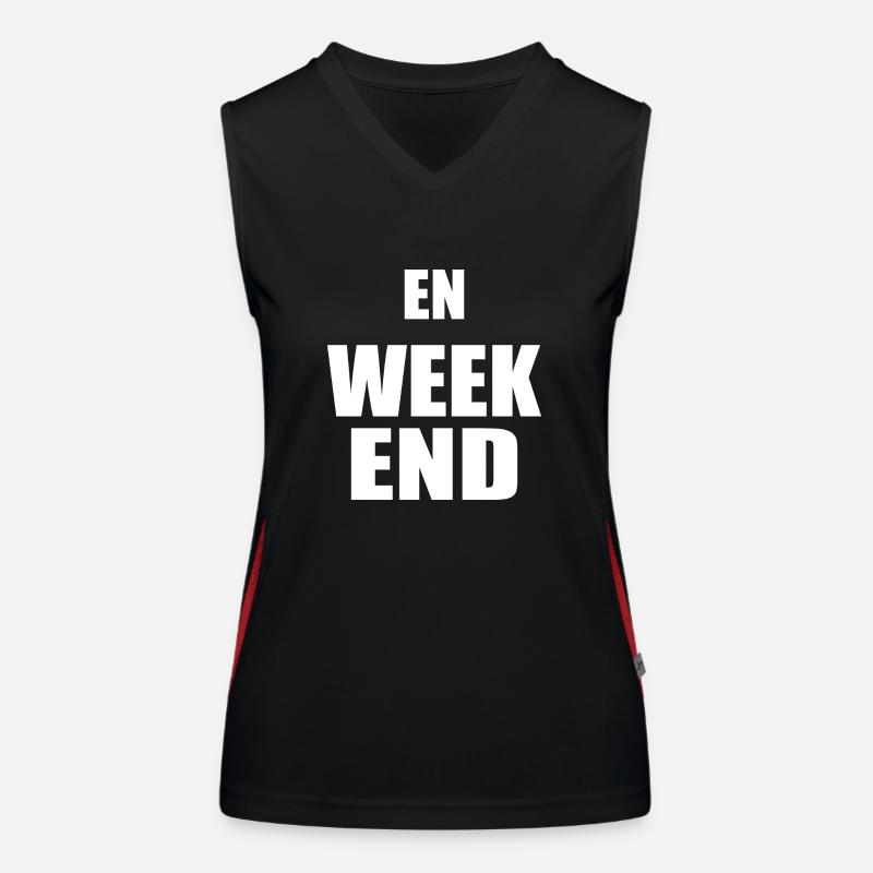 On weekends Women's Functional Contrast Tank Top