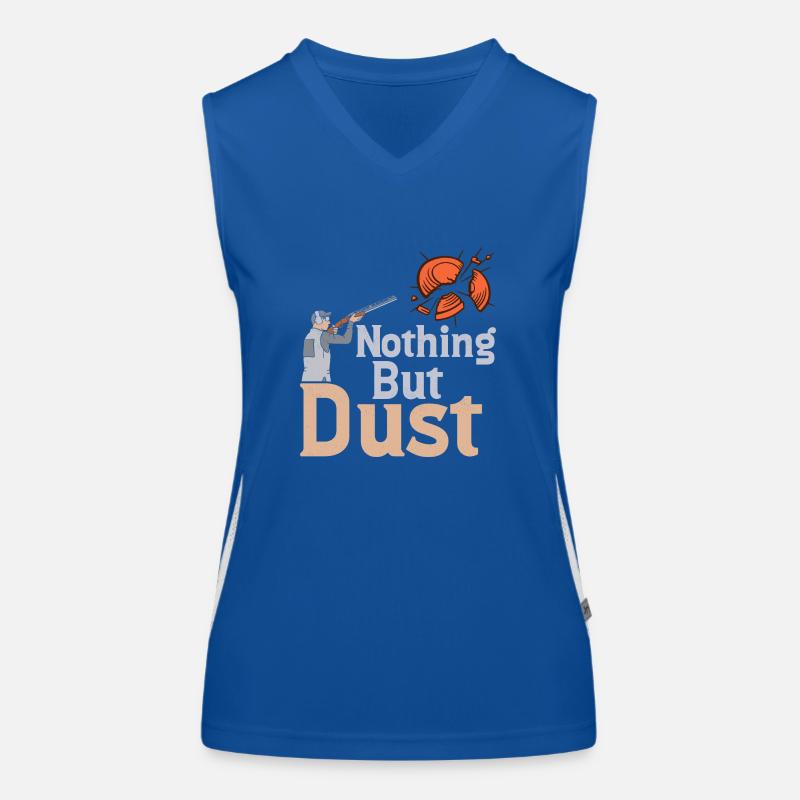 Nothing But Dust Trapshooting Skeet Shooting Funktionelles Kontrast-Tank Top für Frauen