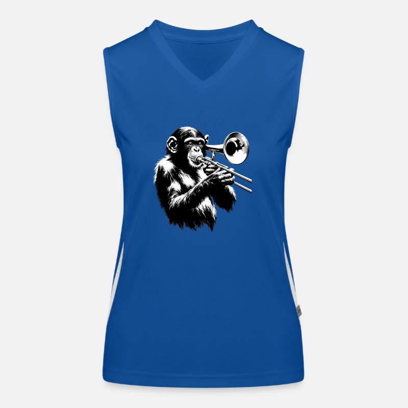 Monkey Orchestra Trombone Women's Functional Contrast Tank Top