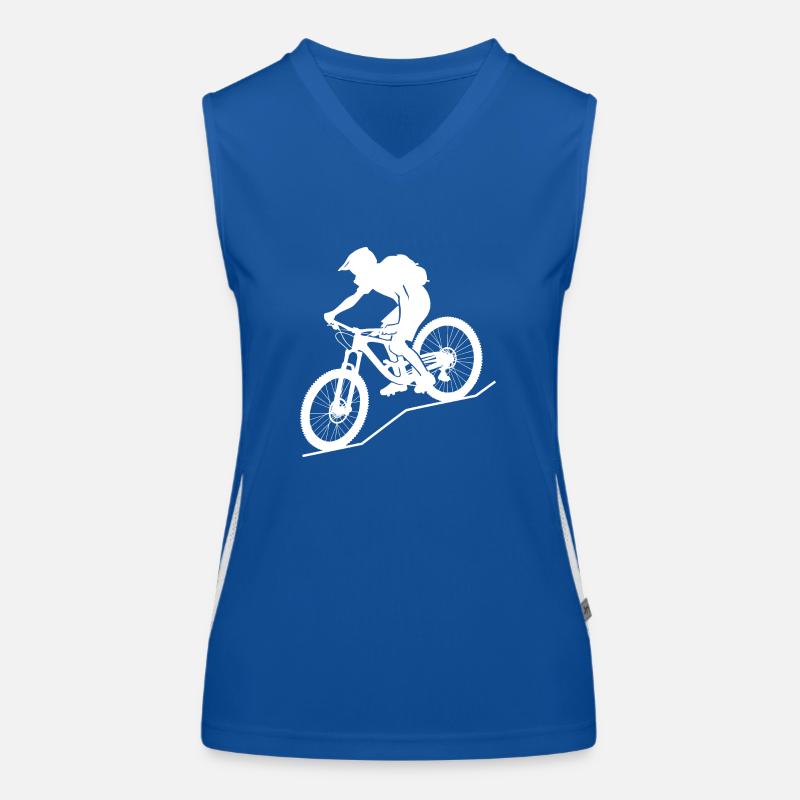 Dynamischer Mountainbiker Funktionelles Kontrast-Tank Top für Frauen