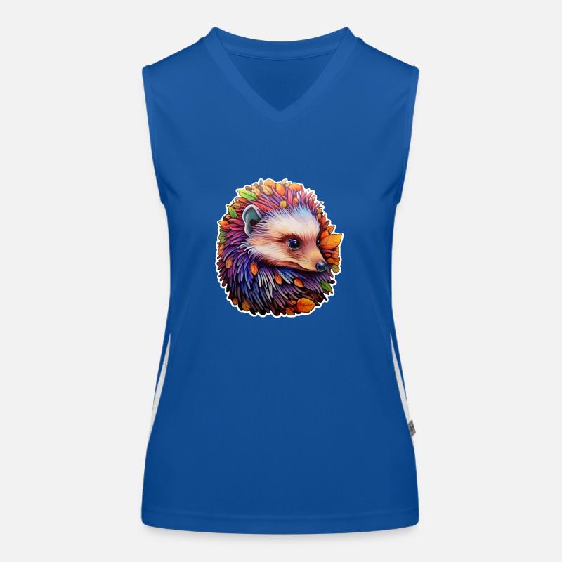 Hérisson psychédélique Débardeur respirant contrasté Femme