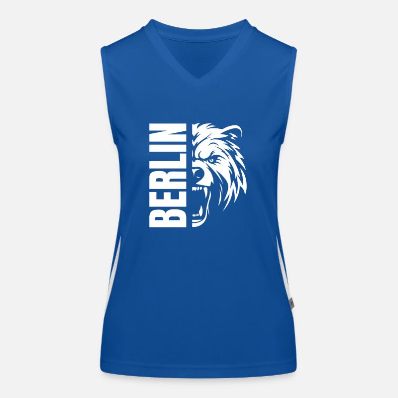 Berlin Merch Funktionelles Kontrast-Tank Top für Frauen