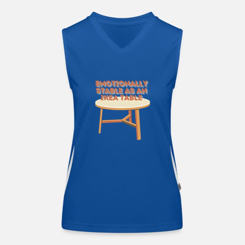 Emotionally stable like an Table Funktionelles Kontrast-Tank Top für Frauen