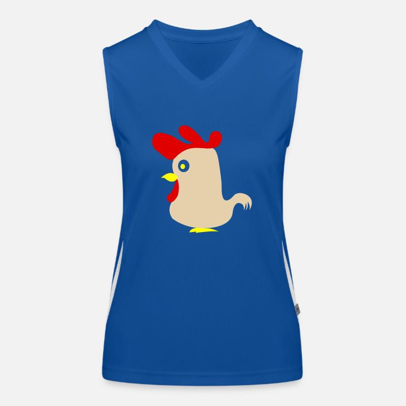 Hahn Funktionelles Kontrast-Tank Top für Frauen