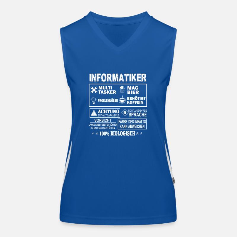 INFORMATIKER Multitasker Funktionelles Kontrast-Tank Top für Frauen
