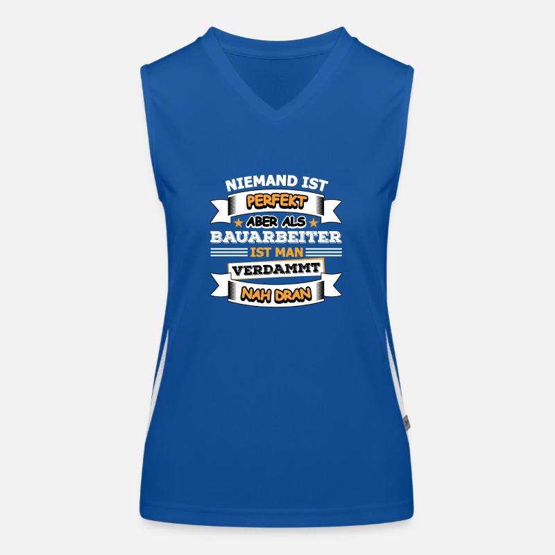 Bauarbeiter Funktionelles Kontrast-Tank Top für Frauen