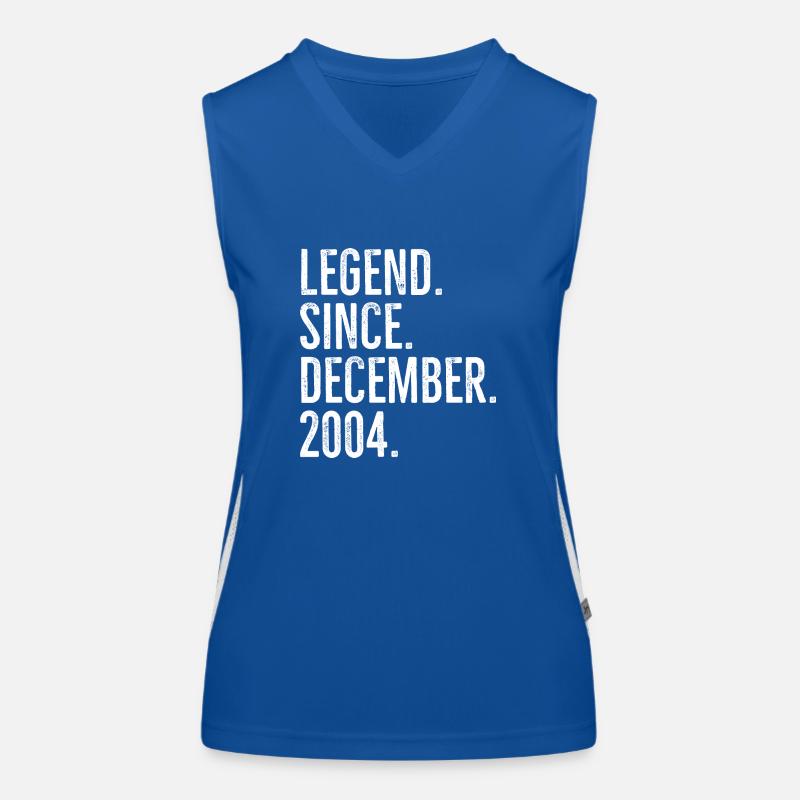 Legende seit Dezember 2004 Funktionelles Kontrast-Tank Top für Frauen