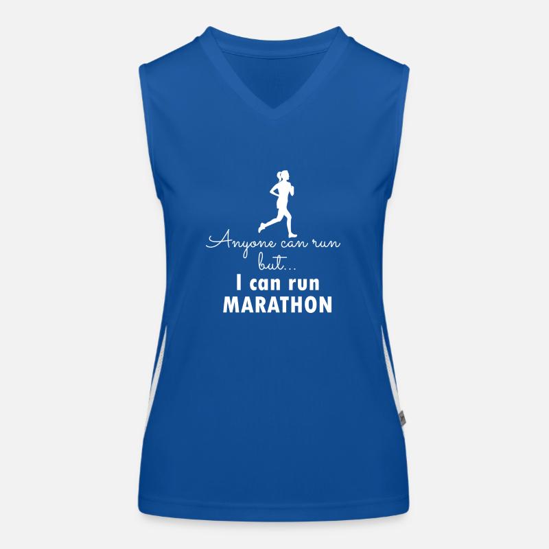 Course de marathon Débardeur respirant contrasté Femme