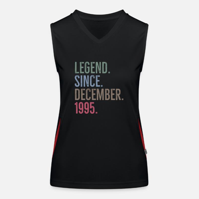 Legende seit Dezember 1995 Funktionelles Kontrast-Tank Top für Frauen