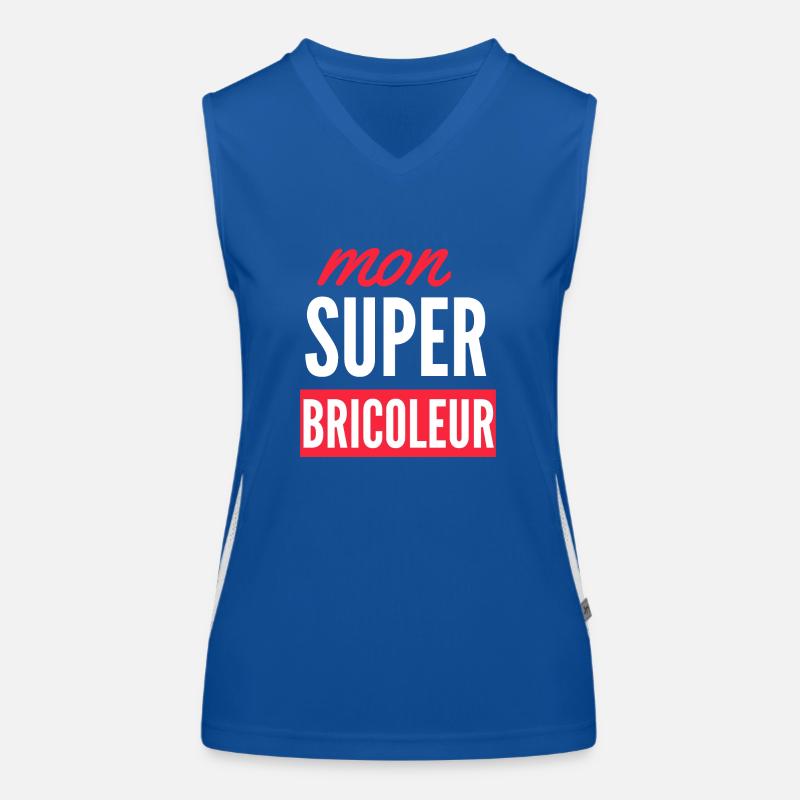 Mon super Bricoleur ! Débardeur respirant contrasté Femme