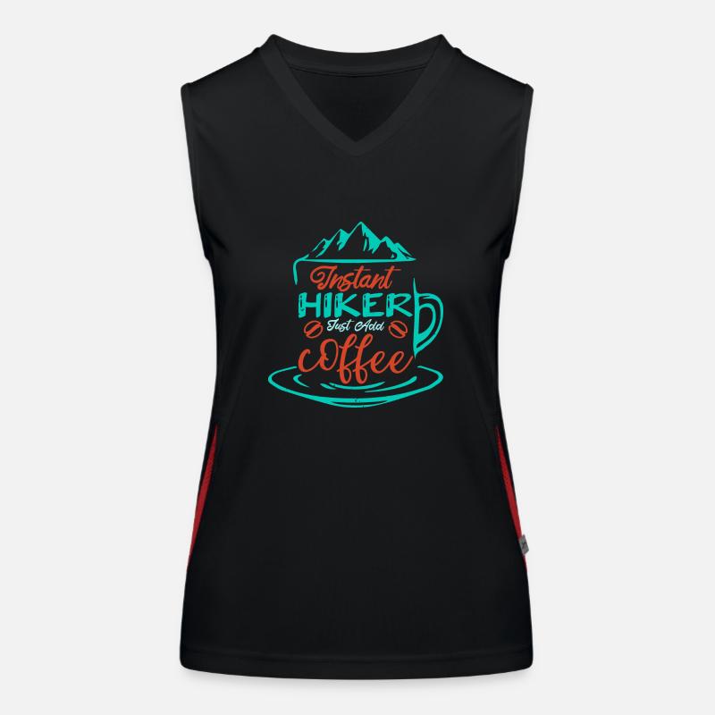 INSTANT HIKER COFFE Women's Functional Contrast Tank Top