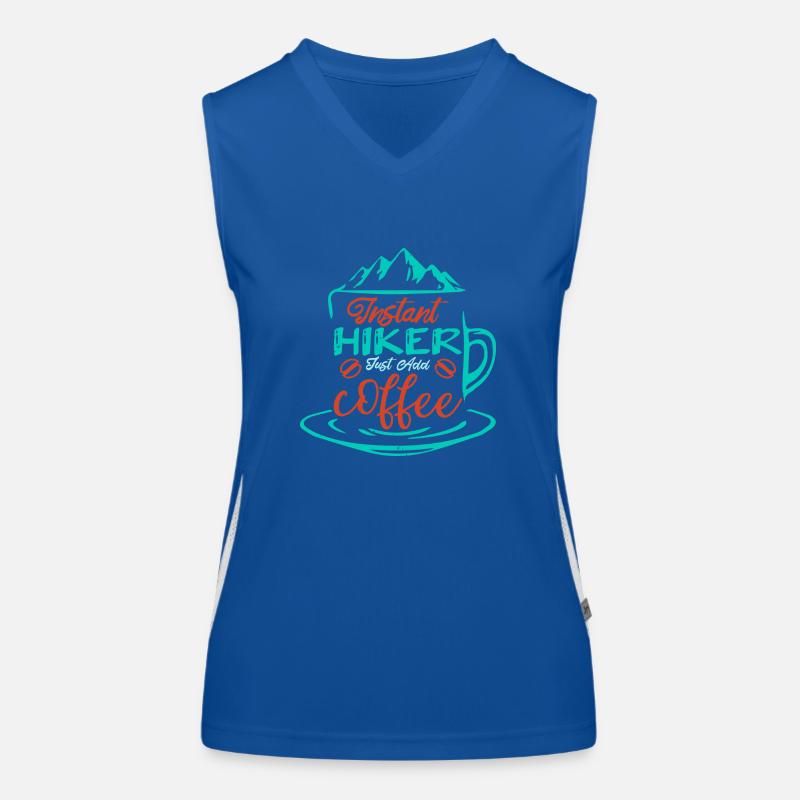 INSTANT HIKER COFFE Women's Functional Contrast Tank Top