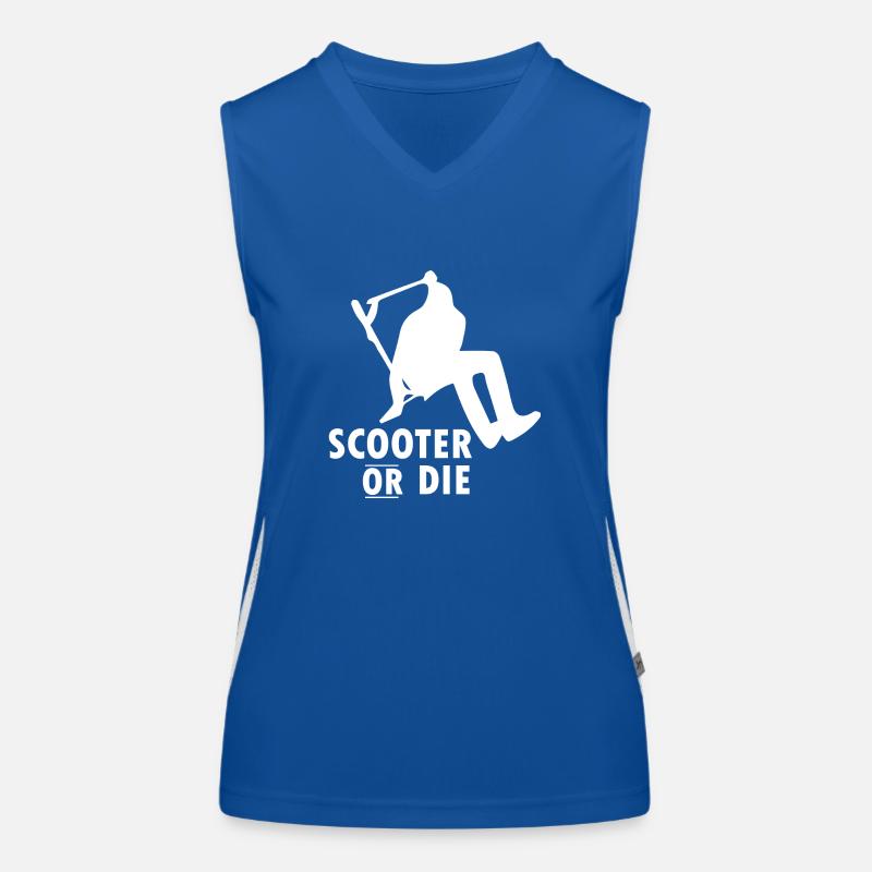 E-Scooter E-Roller Scooter Funktionelles Kontrast-Tank Top für Frauen