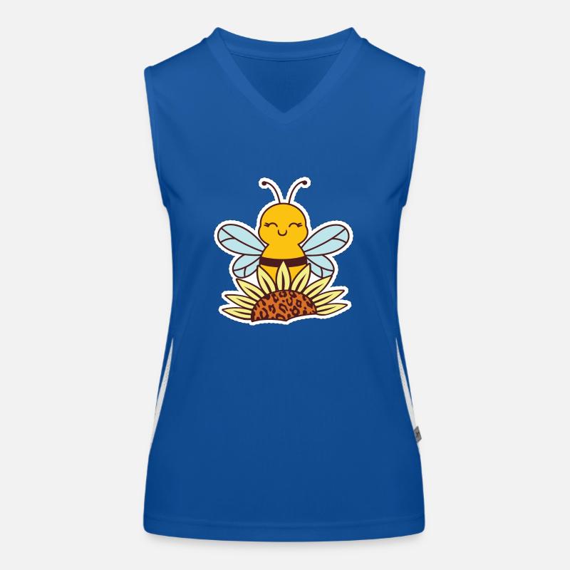Bee Sticker Bee Bee Wasp Women's Functional Contrast Tank Top