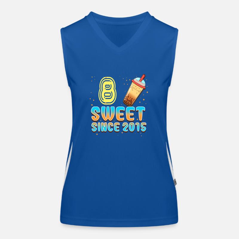 8e anniversaire Bubble Tee Débardeur respirant contrasté Femme