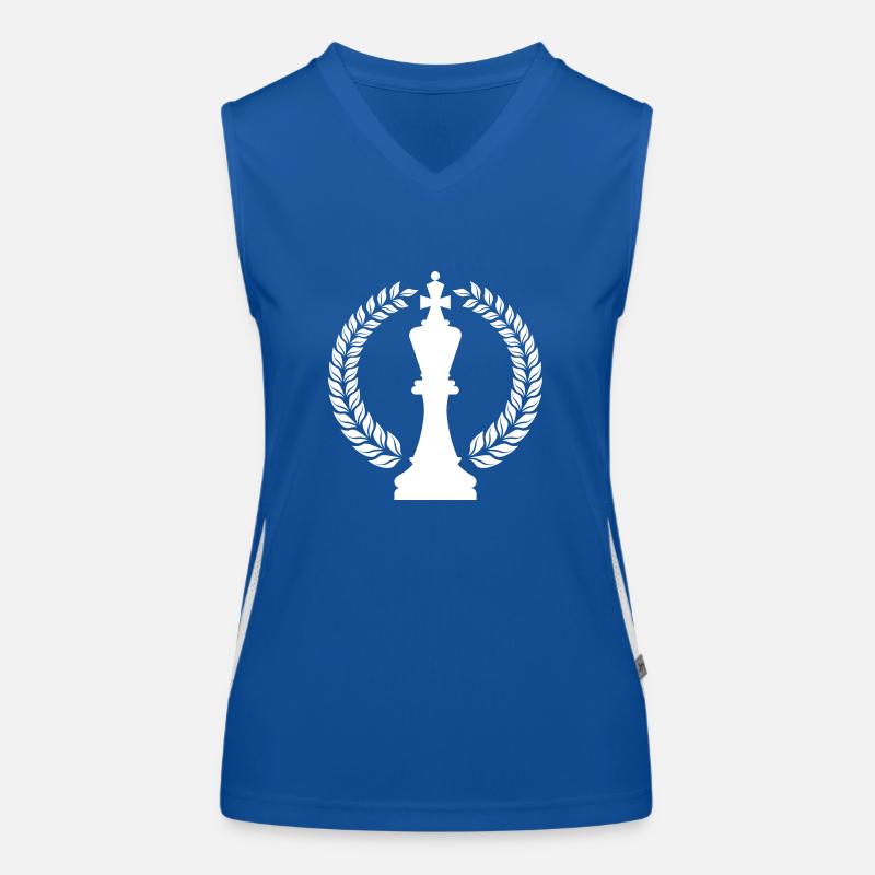 Schach schwarz Funktionelles Kontrast-Tank Top für Frauen