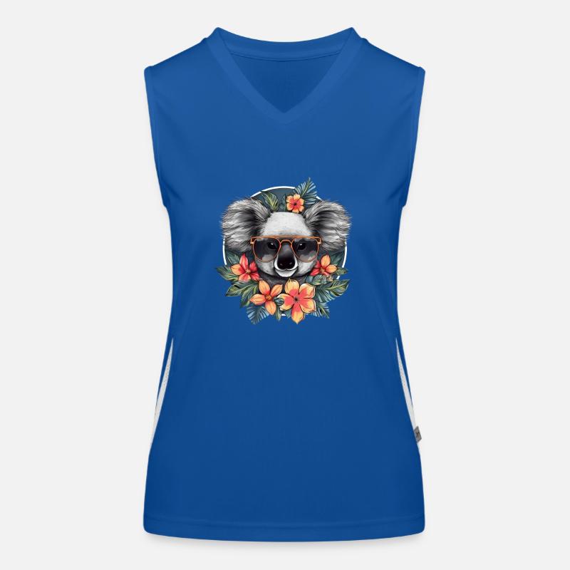 Süßer Koala Funktionelles Kontrast-Tank Top für Frauen
