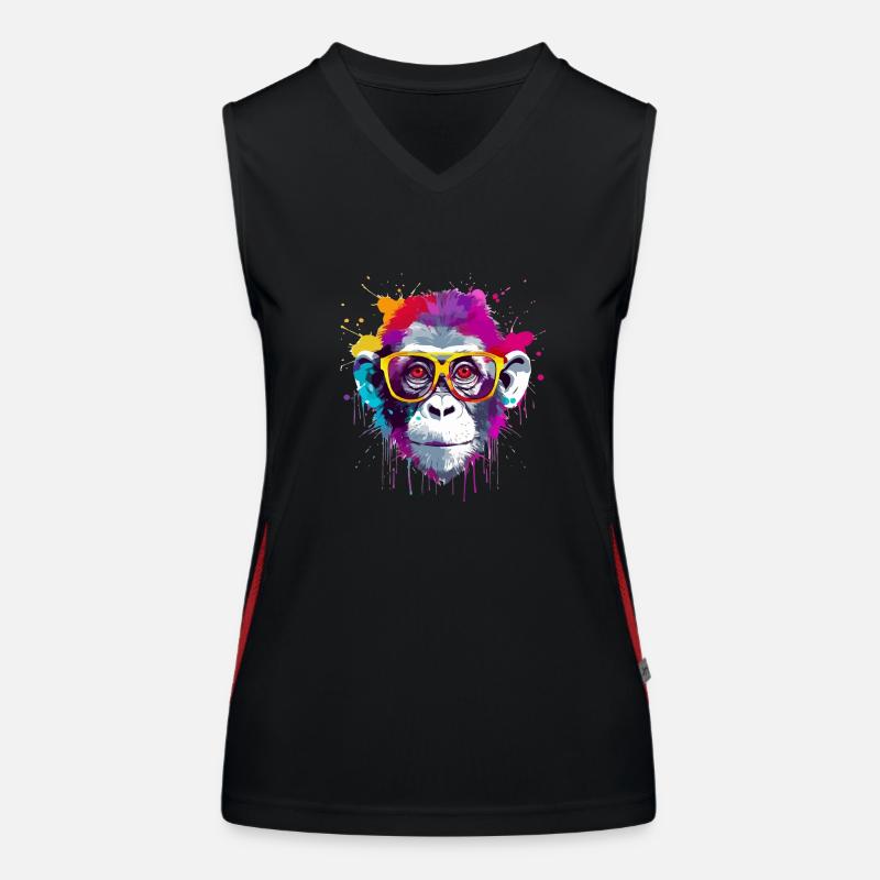 Ben le singe Débardeur respirant contrasté Femme