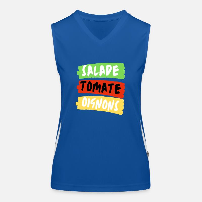 Salade tomate oignon Débardeur respirant contrasté Femme