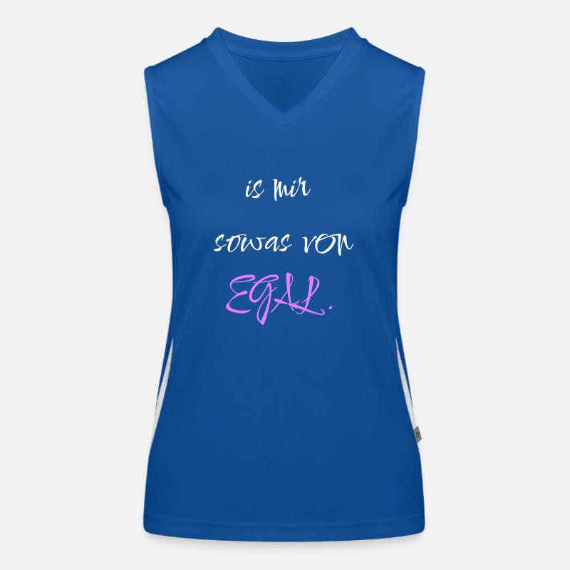 Is mir sowas von Egal Funktionelles Kontrast-Tank Top für Frauen