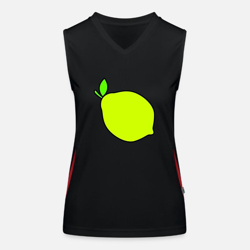 zitrone Funktionelles Kontrast-Tank Top für Frauen