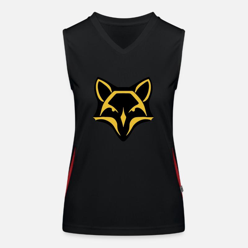 Stylized fox Women's Functional Contrast Tank Top