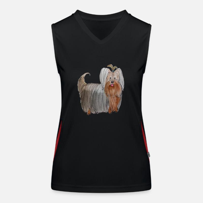 Yorkshire terrier Débardeur respirant contrasté Femme