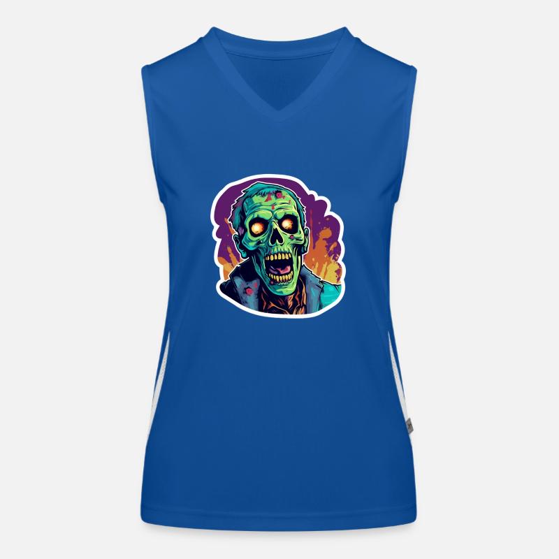 Zombie Funktionelles Kontrast-Tank Top für Frauen