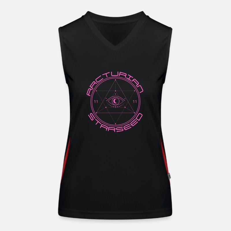 Arcturian Starseed 11:11 Débardeur respirant contrasté Femme