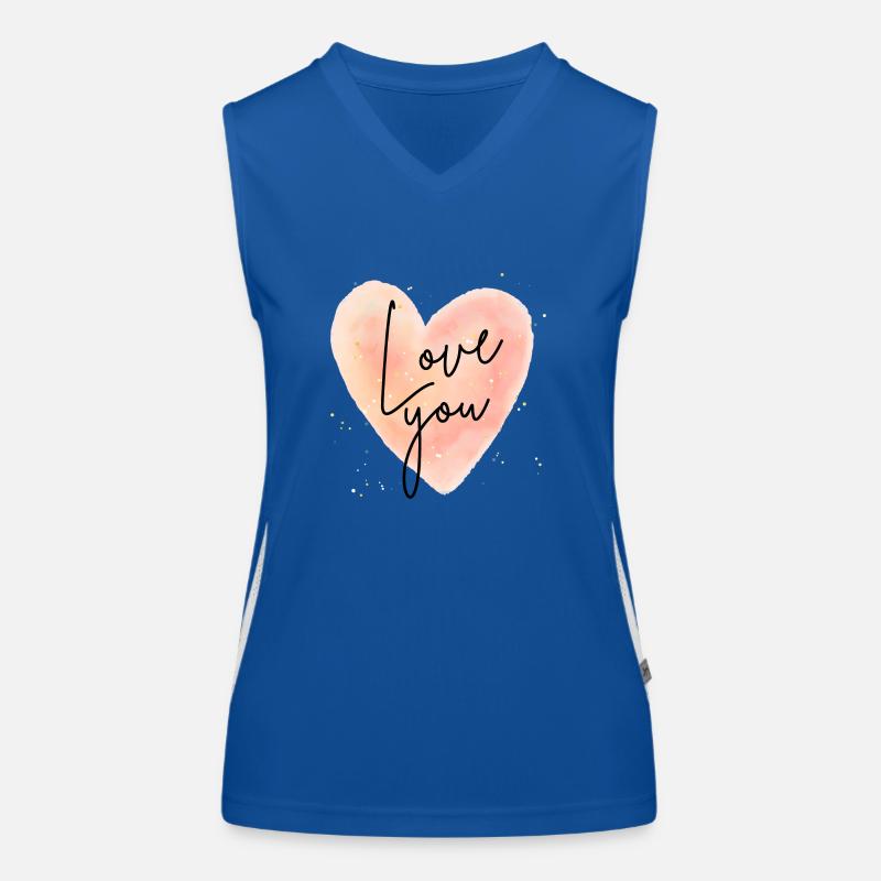 Love you Funktionelles Kontrast-Tank Top für Frauen