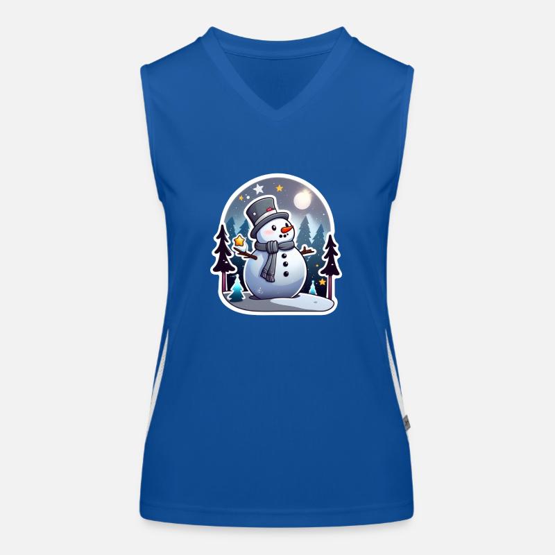 Snowman Women's Functional Contrast Tank Top