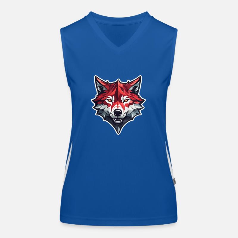 Wolf Tattoo Women's Functional Contrast Tank Top