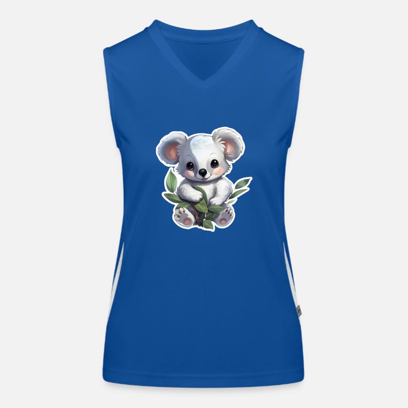 Koala Cute Women's Functional Contrast Tank Top