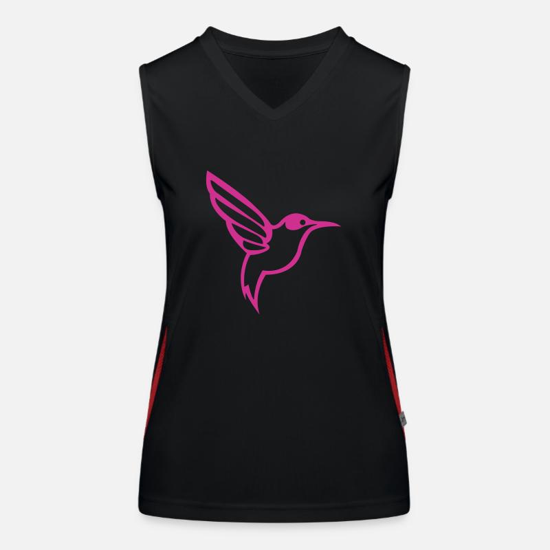 kolibri vogel Funktionelles Kontrast-Tank Top für Frauen