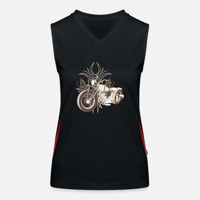 Old.chopper Funktionelles Kontrast-Tank Top für Frauen