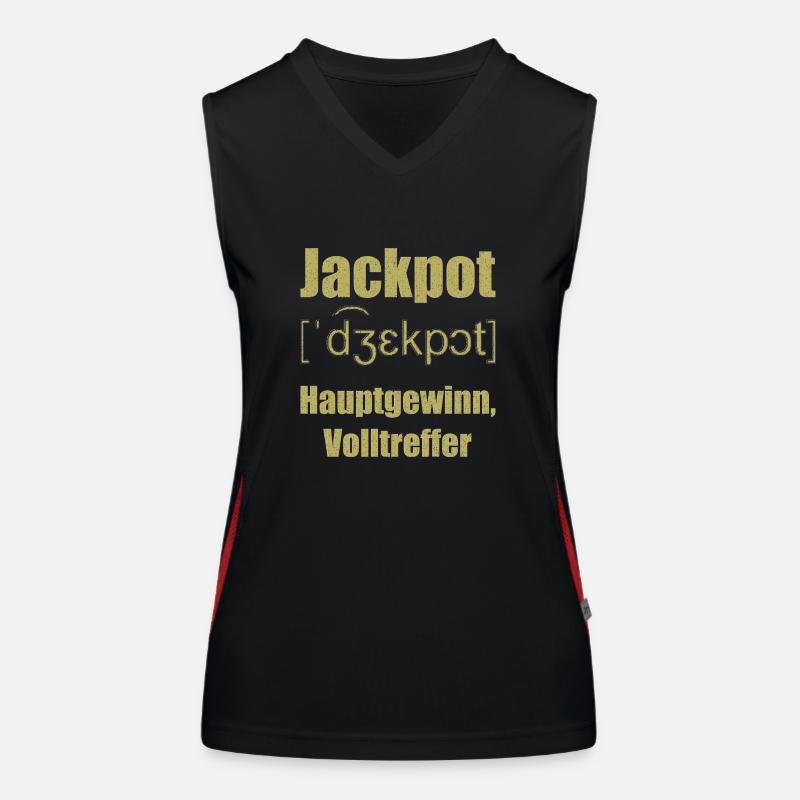 jackpot Funktionelles Kontrast-Tank Top für Frauen
